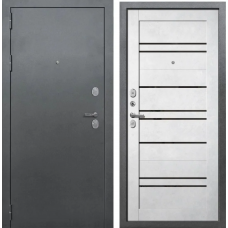 Дверь входная Волга Бункер ДУЭТ БАРН Букле темный - Бетон снежный